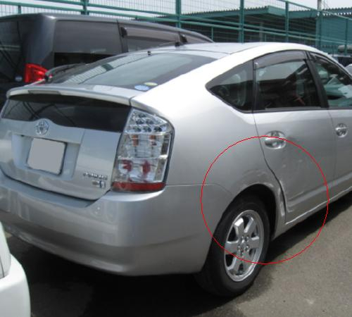 ハイブリッド車の修理前